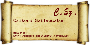 Czikora Szilveszter névjegykártya